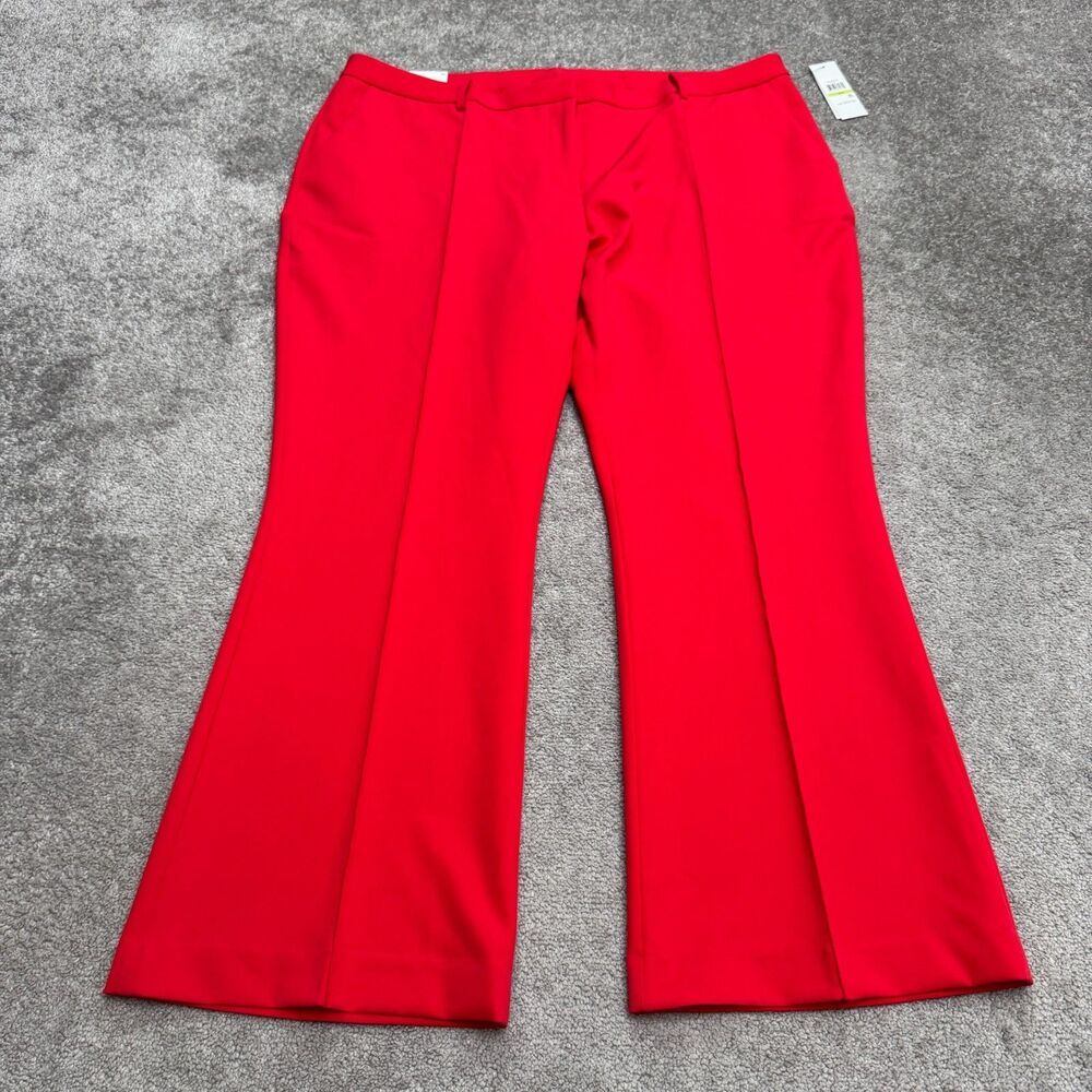 DKNY Red Boot Cut Flare Pants